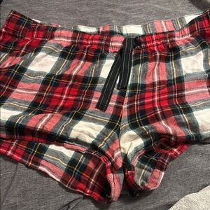 Old Navy Plaid Pajama Shorts - Red and Black